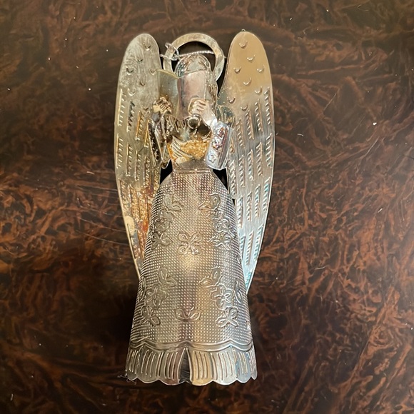 Set of 4 Vintage Silver Plated Angel Ornaments - Picture 6 of 12